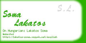 soma lakatos business card